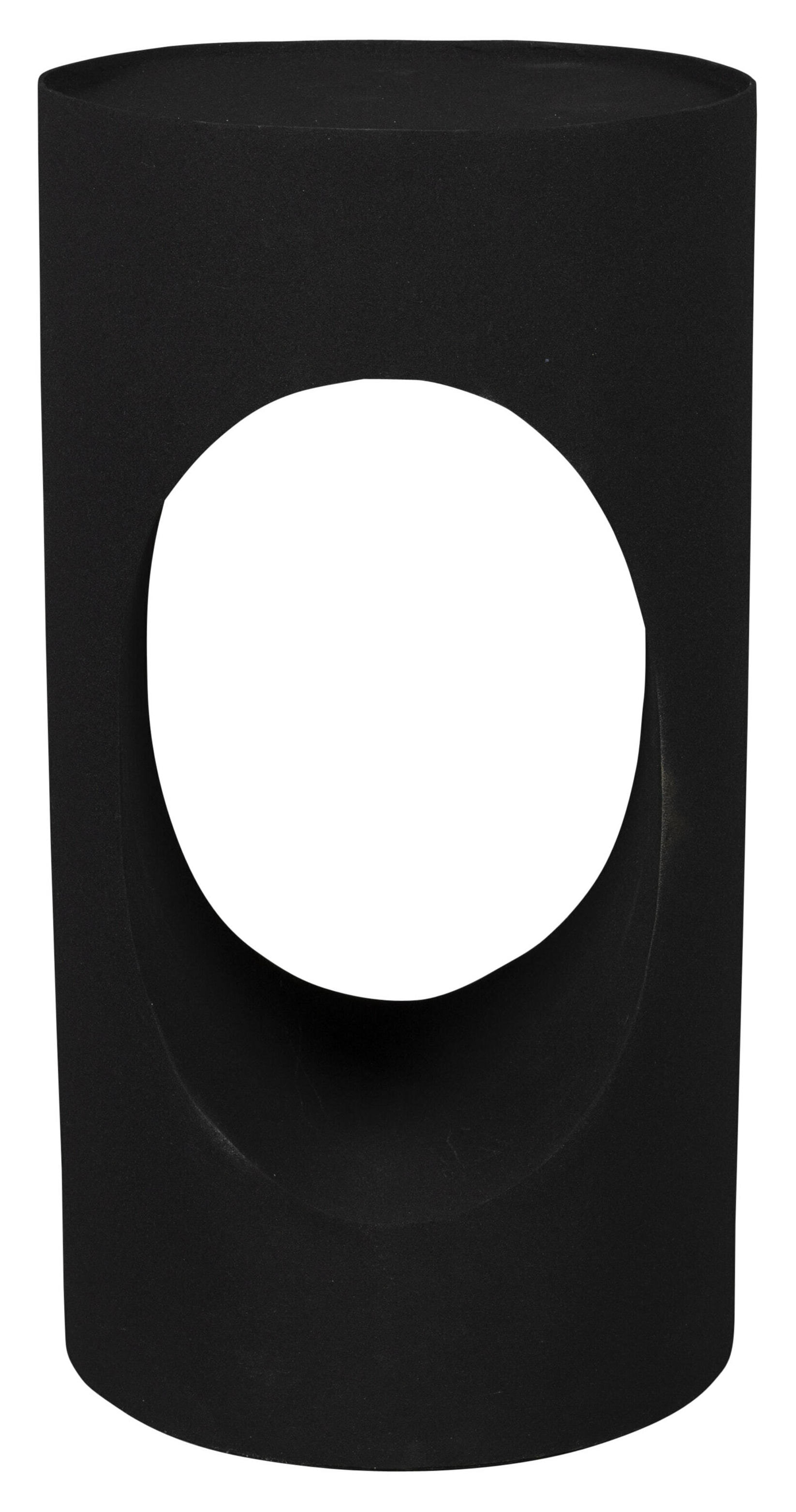 Dutchbone Ronde Bijzettafel Sai 30cm - Zwart | Dutchbone