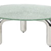 Dutchbone Ronde Salontafel Marly Glas en chroom