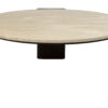 Dutchbone Ronde Salontafel Valcour Travertin en hout