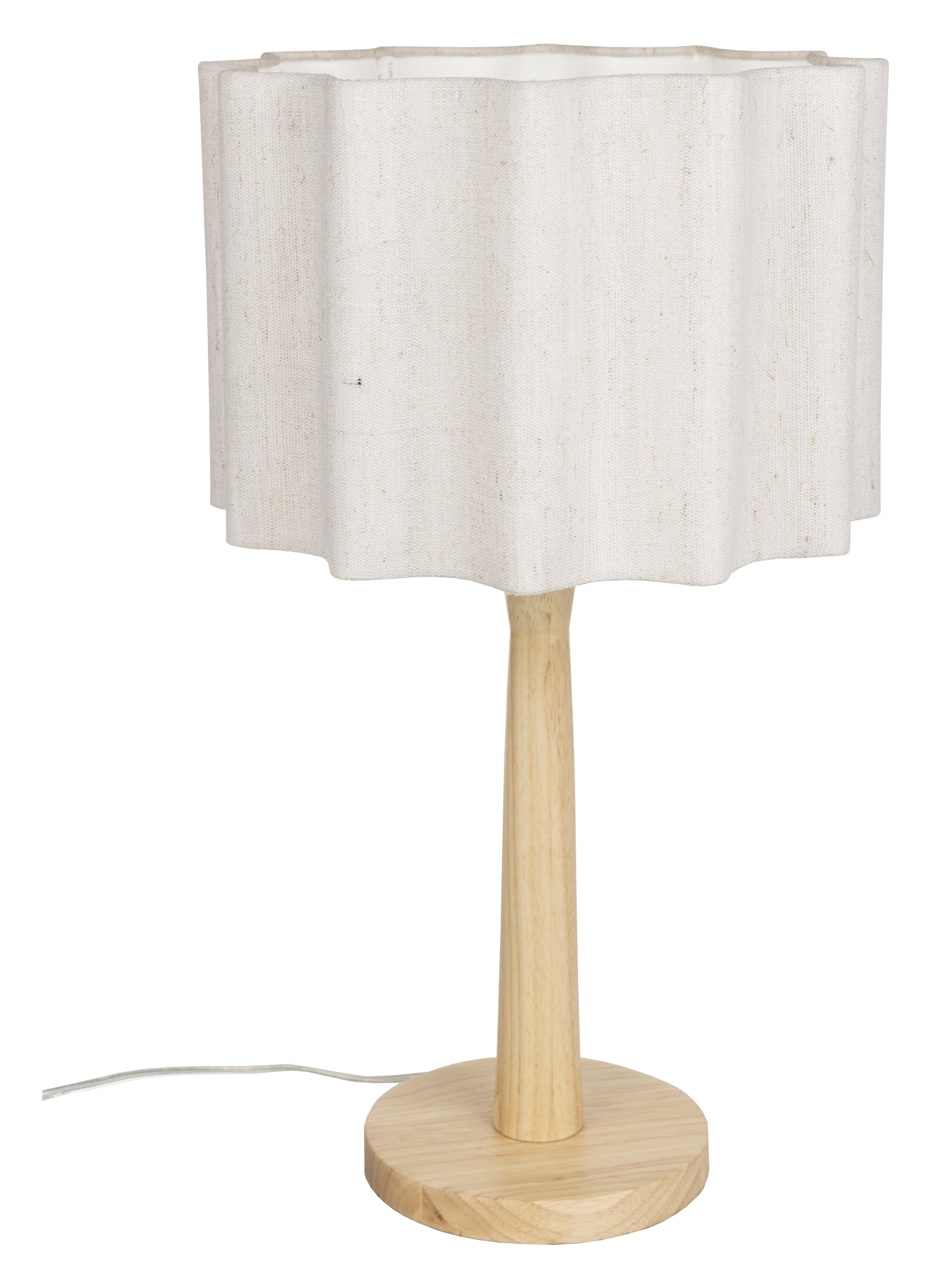 Dutchbone Tafellamp Scallop Jute en hout