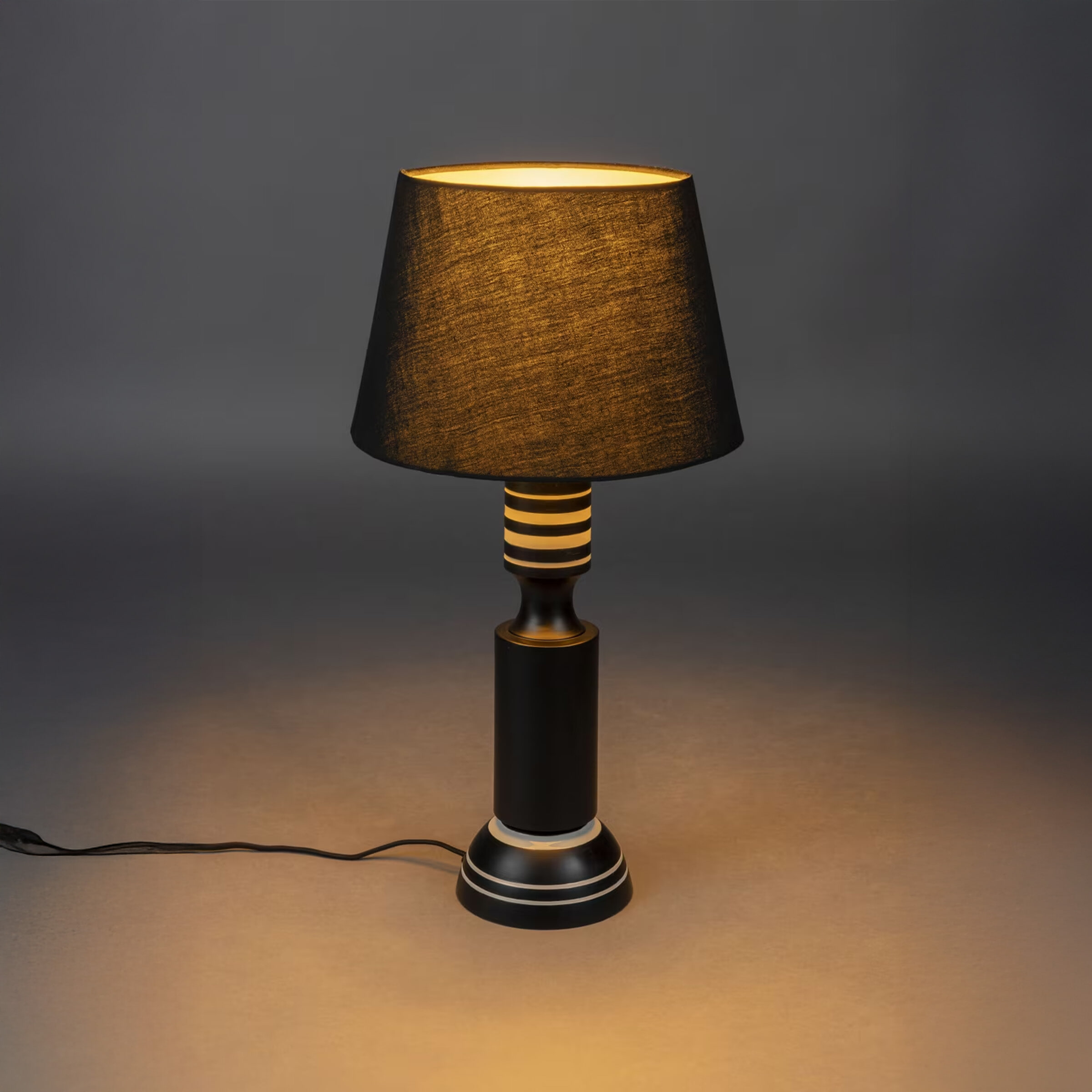Dutchbone Tafellamp Virgil 60cm - Zwart | Dutchbone