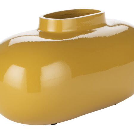 Dutchbone Vaas Droplet 10cm - Okergeel | Dutchbone