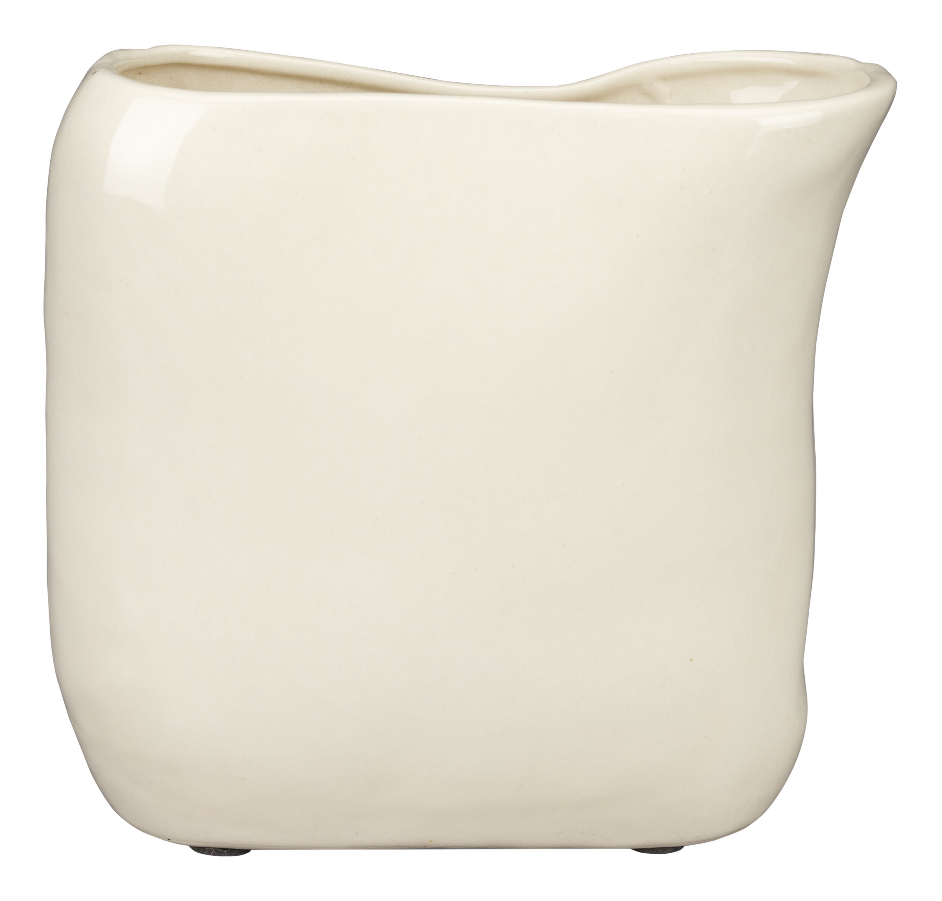 Dutchbone Vaas Edna 18cm - Beige | Dutchbone