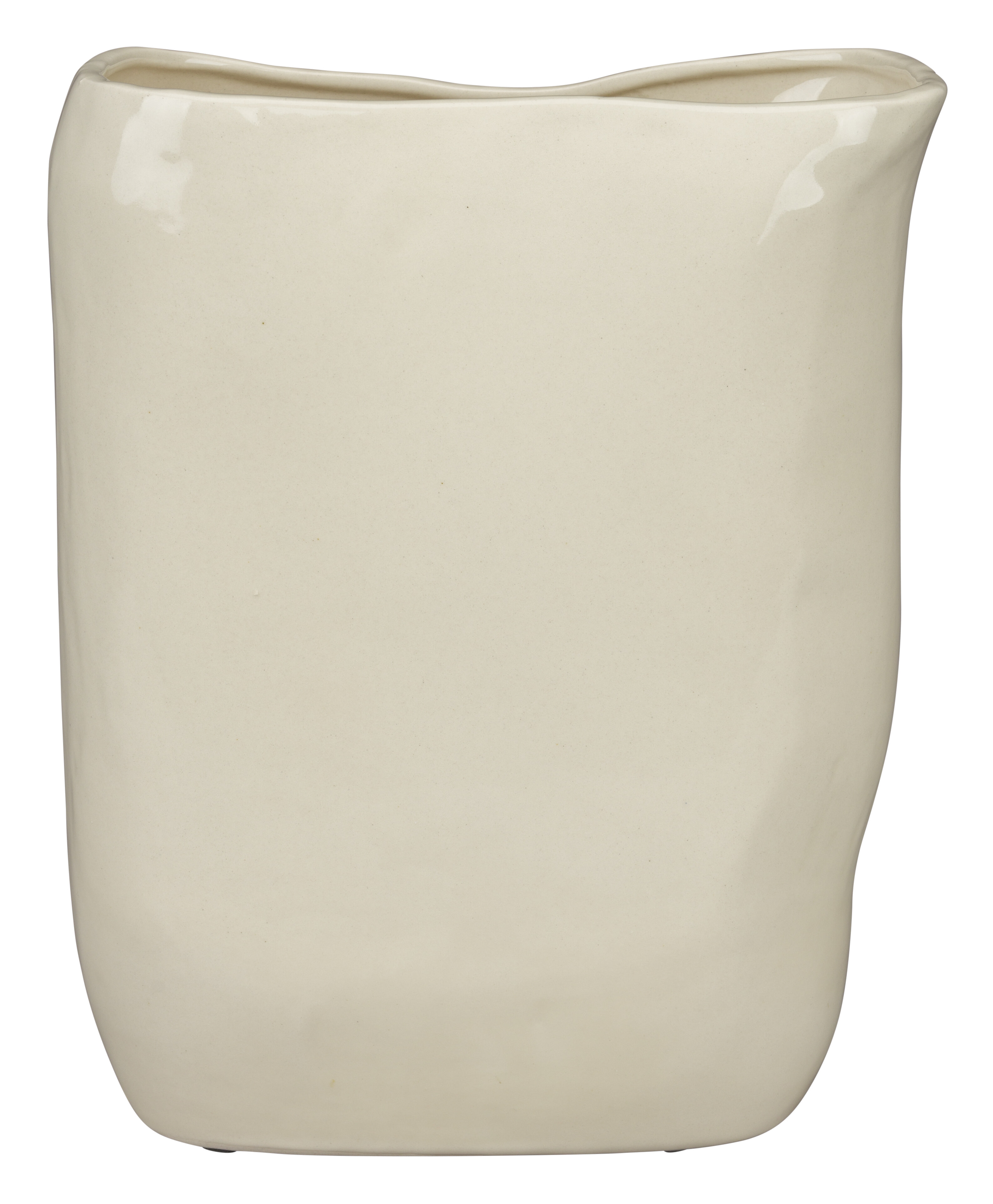 Dutchbone Vaas Edna 31cm - Beige | Dutchbone