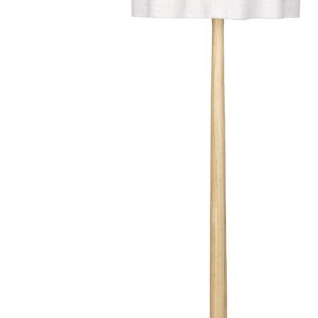 Dutchbone Vloerlamp Scallop Jute en hout