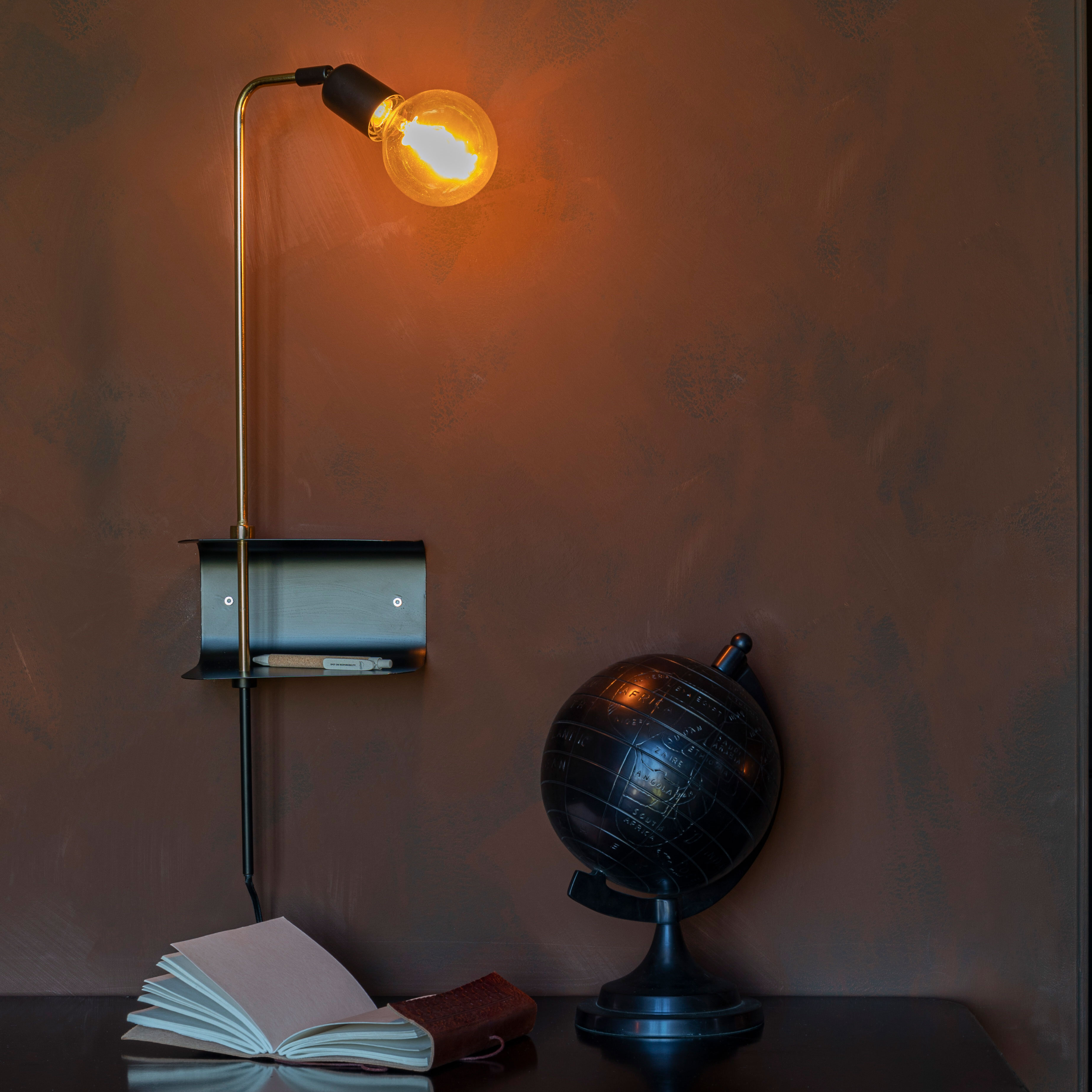 Dutchbone Wandlamp Shaw - Zwart | Dutchbone