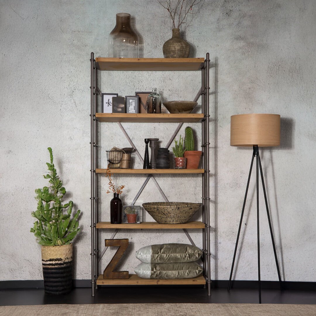 Dutchbone Wandrek Iron 200 x 100cm - Hout | Dutchbone