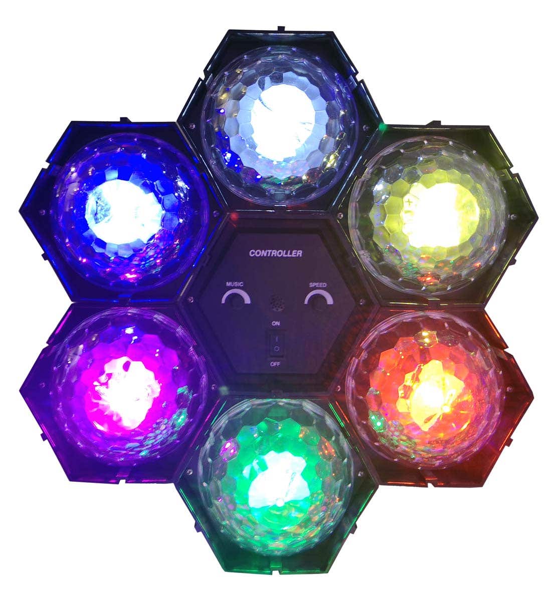 E-Lektron Astra 6+1 LED lichteffect - Muziekgestuurd - Retro discolamp | E-Lektron