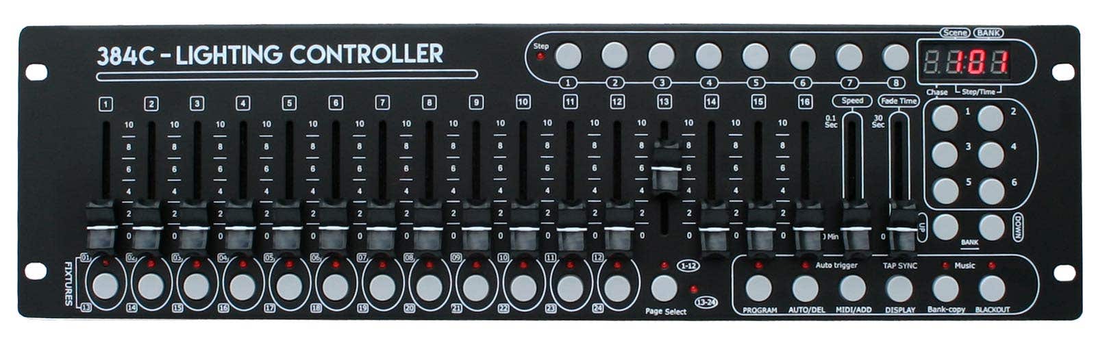 E-Lektron C-384C DMX controller 384-kanaals - 19 inch | E-Lektron
