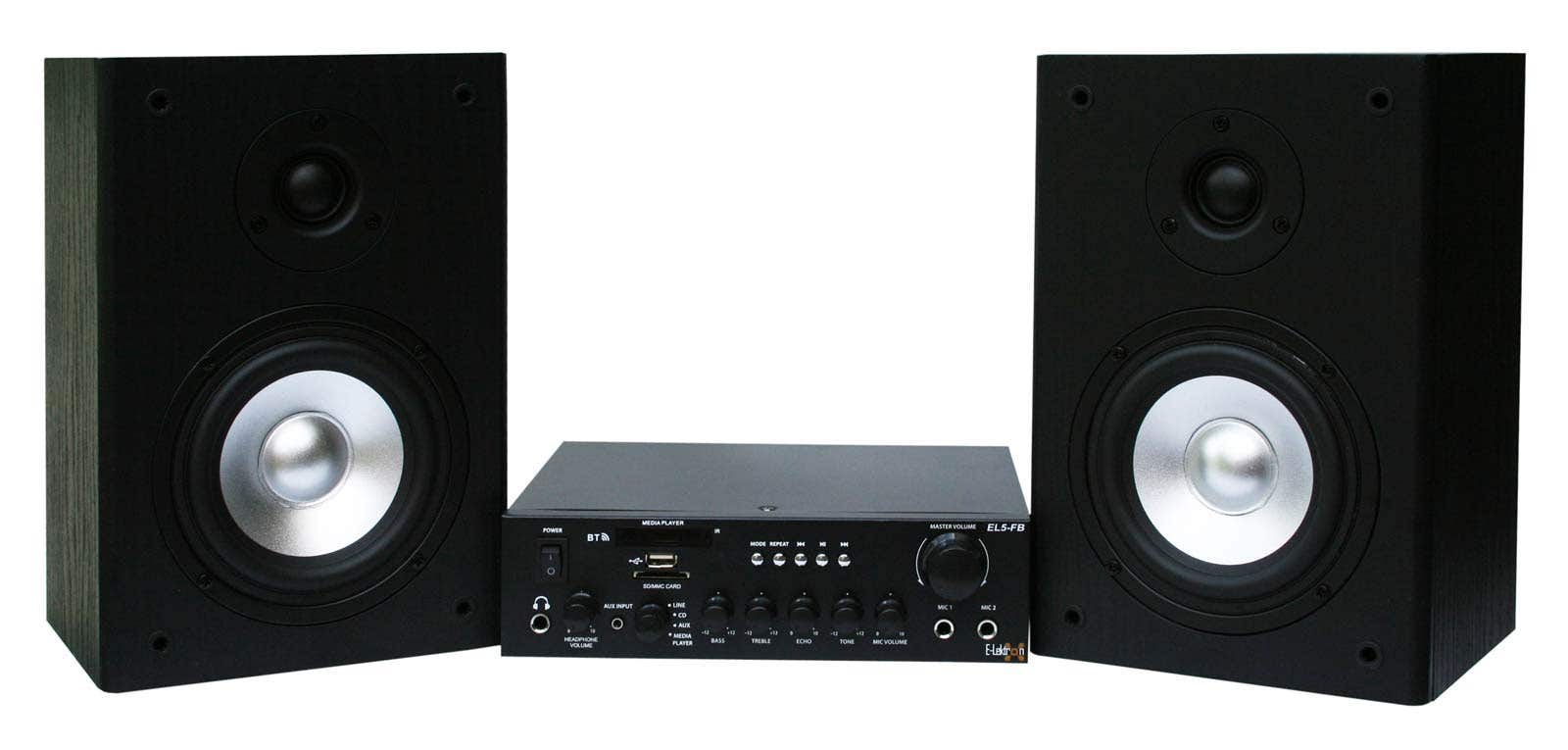 E-Lektron EL5-FB HiFi stereo-installatie met Bluetooth - 100W | E-Lektron