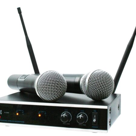 E-Lektron IU-2082 draadloze UHF microfoonset - 2 handmicrofoons | E-Lektron