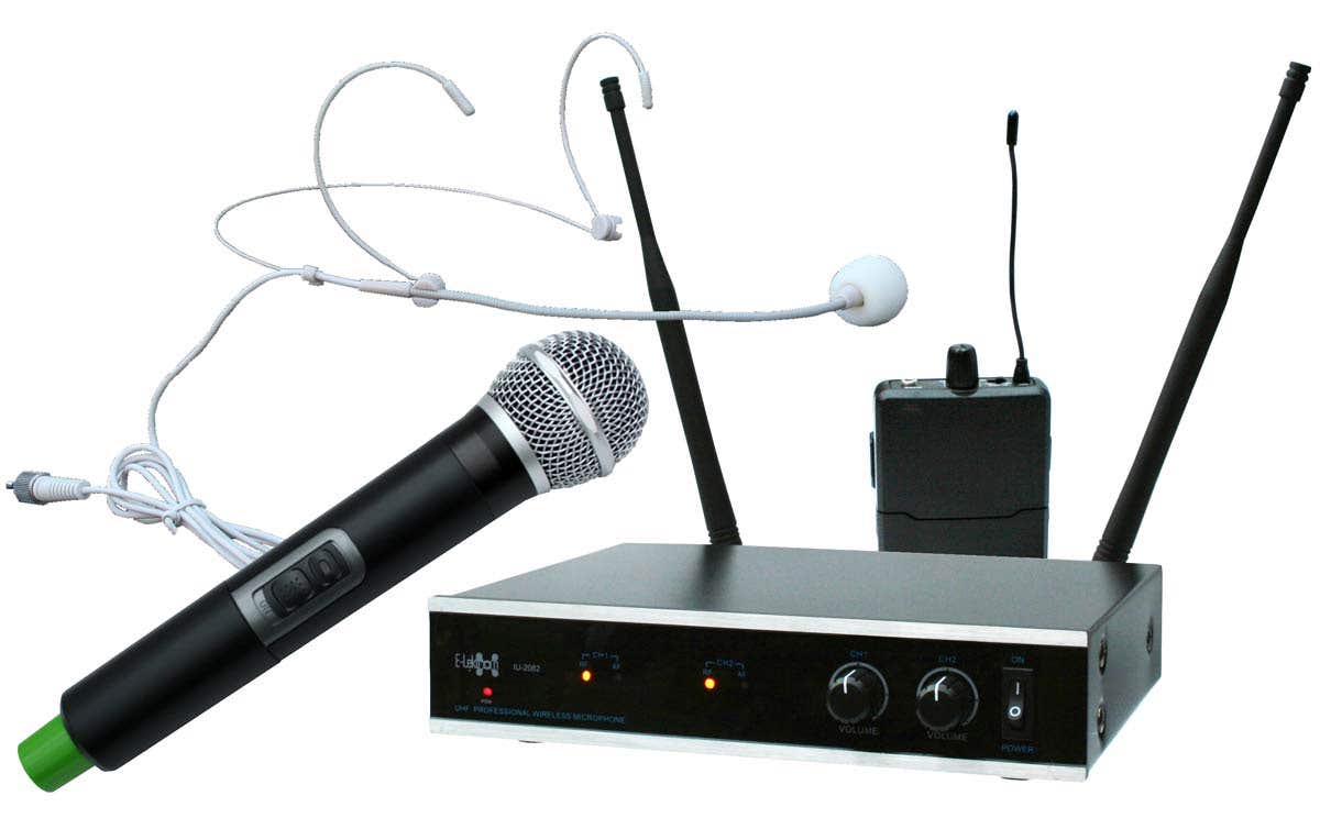 E-Lektron IU-2082HM draadloze UHF microfoonset - Handmicrofoon en | E-Lektron