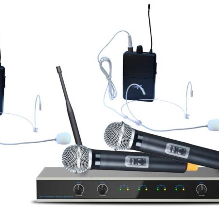 E-Lektron IU-4011MH draadloze microfoonset - 4-kanaals - UHF | E-Lektron