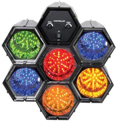 E-Lektron LED lichtorgel - Klassiek disco-effect - Zes modulaire LED | E-Lektron