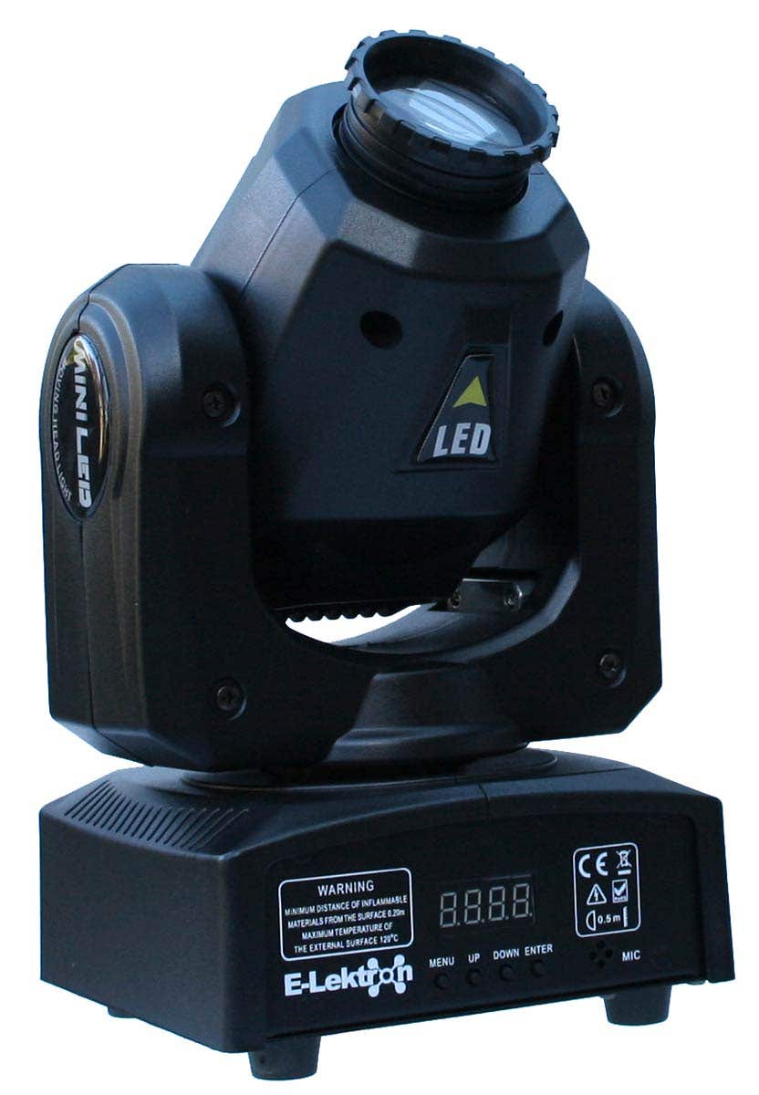 E-Lektron M004-30 LED moving head - Single LED met kleurenwiel - DMX | E-Lektron