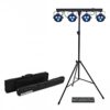 E-Lektron Power Bar - LED par lichtset - Met draadloze voetcontroller | E-Lektron