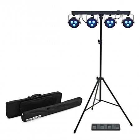 E-Lektron Power Bar - LED par lichtset - Met draadloze voetcontroller | E-Lektron