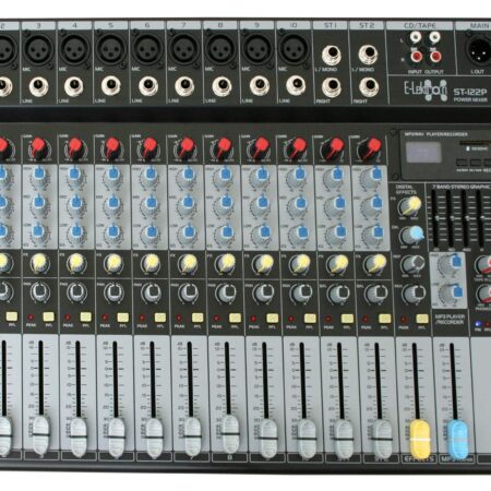 E-Lektron ST-122P mengpaneel met ingebouwde versterker en Bluetooth | E-Lektron