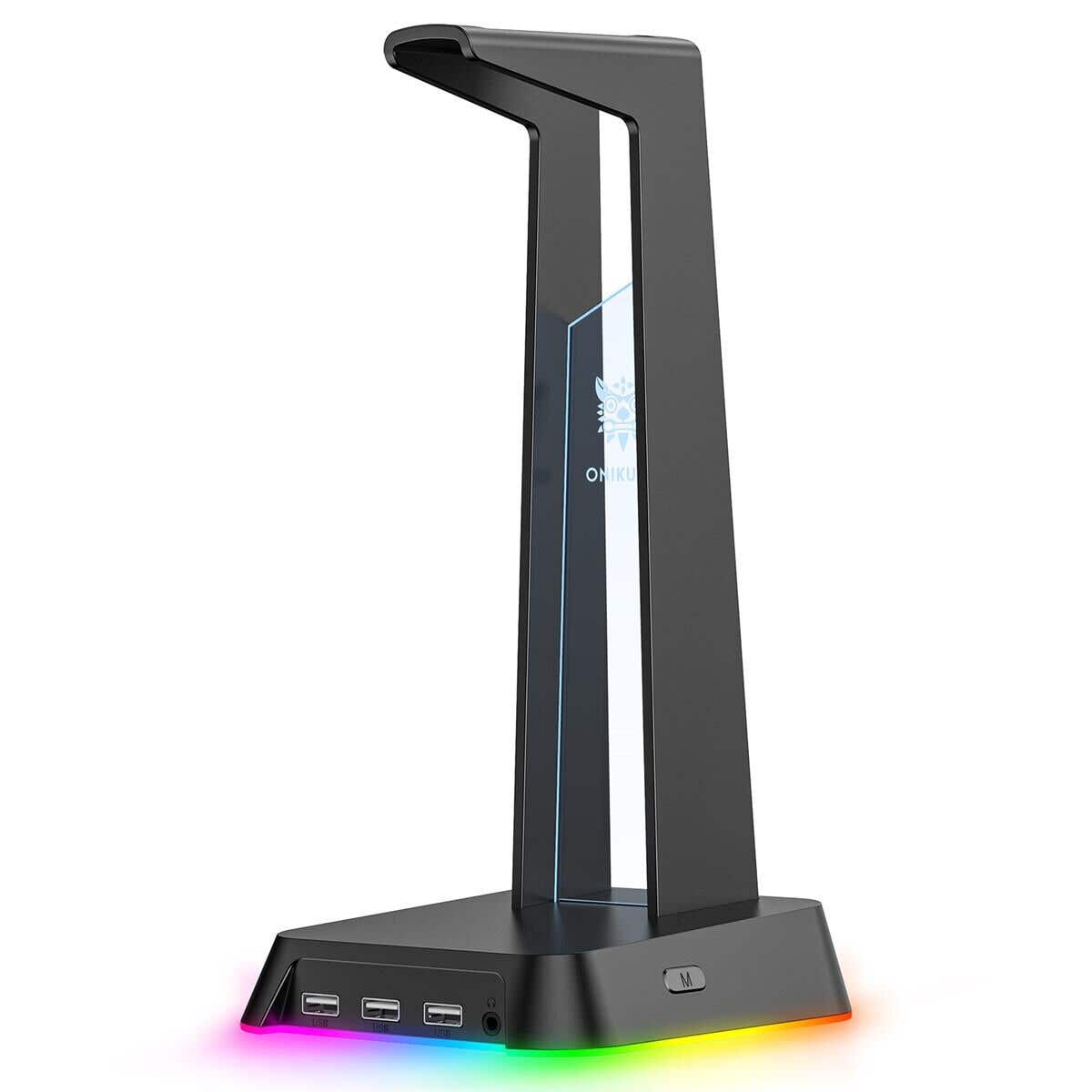 E-Lektron ST2 - RGB headsetstandaard - Met USB-hub - Antislip basis | E-Lektron