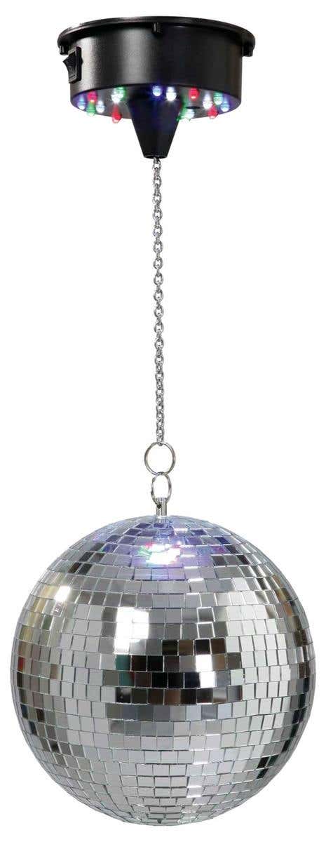 E-Lektron Spiegelbol Set - 25 cm disco bal - Met batterijmotor en | E-Lektron