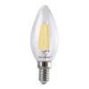 E14 LED Filament Lamp - 4 Watt 470 lumen - 2700K warm wit licht - kleine fitting - Vervangt 40 Watt - C37 kaarslamp | HOFTRONIC