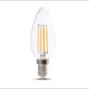 E14 LED Lamp - 4 Watt 400 Lumen - 3000K Warm wit - Vervangt 35 Watt - E14 fitting - Kaarslamp - Kleine fitting | V-TAC