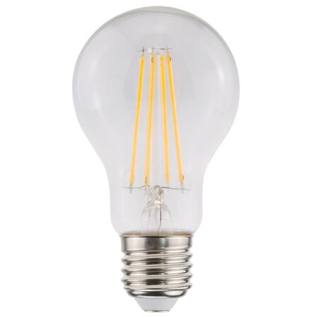 E27 LED Filament Lamp A60 - Energielabel A - 5 Watt - 1055 Lumen - 2700K Warm Wit - Transparant glas | HOFTRONIC