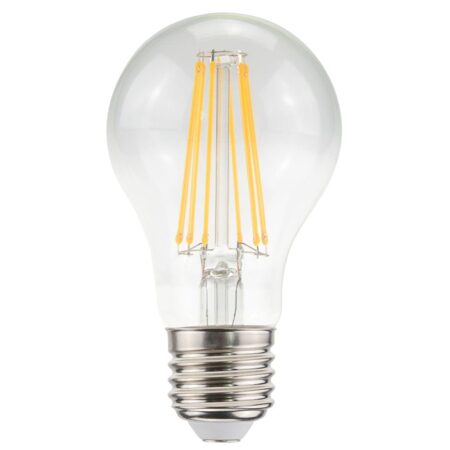 E27 LED Filament Lamp A60 - Energielabel A - 7.5 Watt - 1521 Lumen - 2700K Warm Wit - Transparant glas | HOFTRONIC