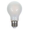 E27 LED Filament Lamp Frost - 4 Watt 400 lumen - 2700K warm wit - Vervangt 40 Watt - E27 fitting - A60 lamp - Grote fitting | V-TAC