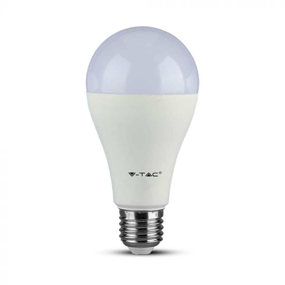E27 LED Lamp - 15 Watt 1250lm - 4000K neutraal wit - Vervangt 85 Watt - E27 fitting - A65 lamp - Grote fitting | V-TAC