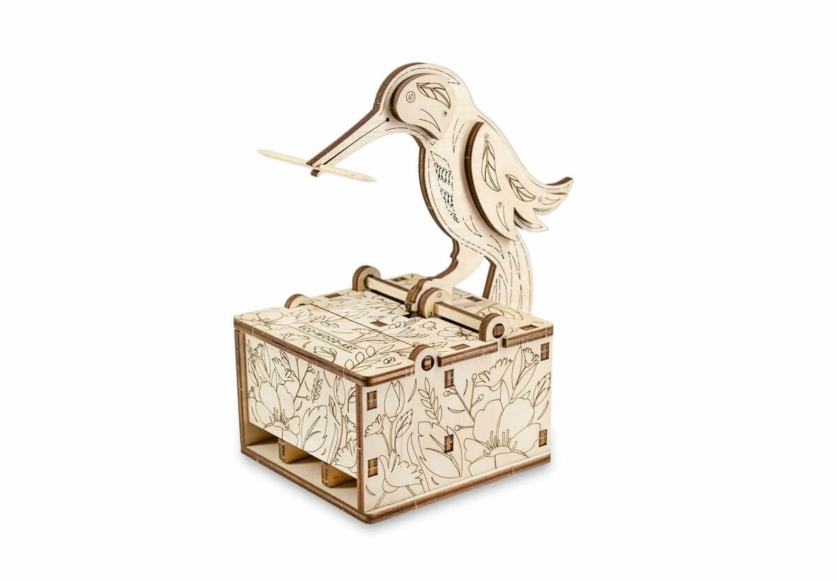 Eco Wood Art 3D Mechanische Puzzel Bird Feeder | Eco Wood Art