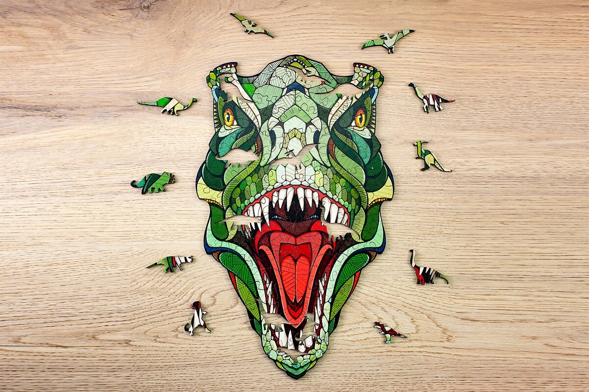 Eco Wood Art Houten Puzzel T-Rex | Eco Wood Art