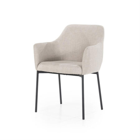 Eetkamerstoel Paul taupe | Eleonora