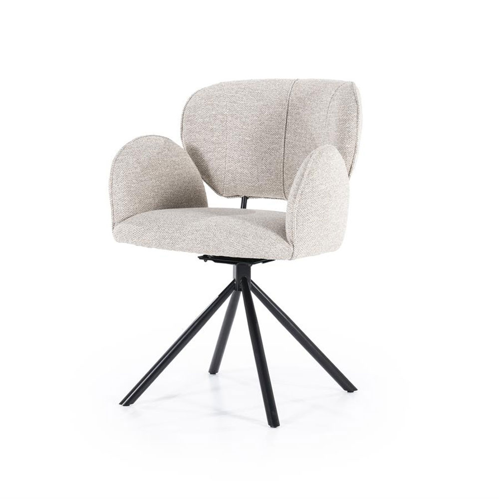 Eetkamerstoel Rosalin Taupe moon | Eleonora