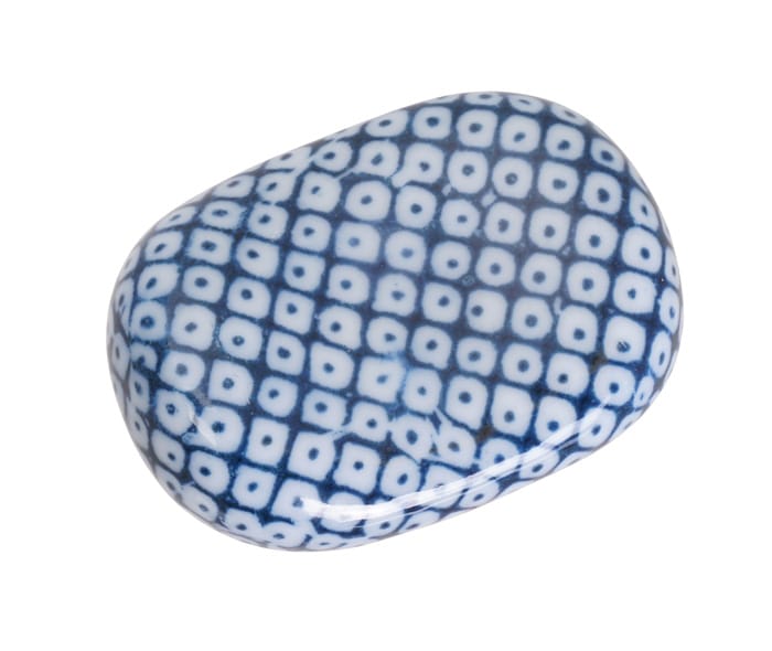 Eetstokjes Legger - Blauw met Traditioneel Patroon - 3 x 4.5 cm | Tokyo Design Studio