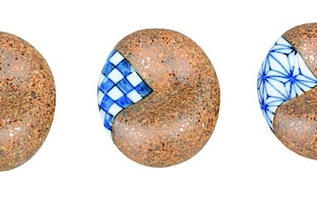 Eetstokjes Onderzetter Blauw/Wit Keramiek - 5
