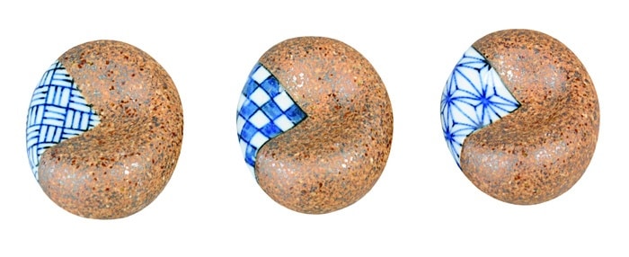 Eetstokjes Onderzetter Blauw/Wit Keramiek - 5