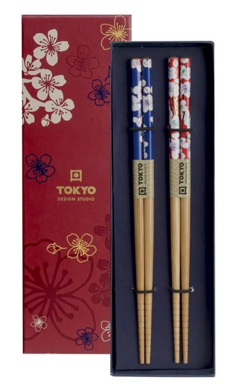 Eetstokjes Set - Tokyo Design Studio - Flower Motief - 2 Paar | Tokyo Design Studio