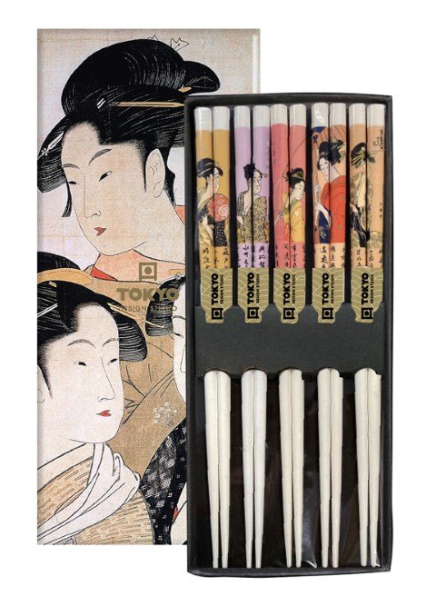 Eetstokjes Set - Tokyo Design Studio - Geisha - 5 paar | Tokyo Design Studio