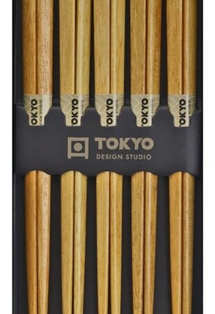 Eetstokjes Set - Tokyo Design Studio - Licht Hout - 5 paar | Tokyo Design Studio