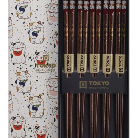 Eetstokjes Set - Tokyo Design Studio - Luckycat - 5 paar | Tokyo Design Studio