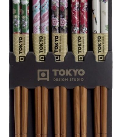 Eetstokjes - Tokyo Design Studio - Kleurrijke Patronen - 5 paar | Tokyo Design Studio