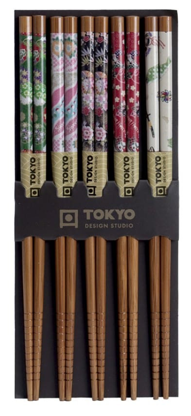 Eetstokjes - Tokyo Design Studio - Kleurrijke Patronen - 5 paar | Tokyo Design Studio