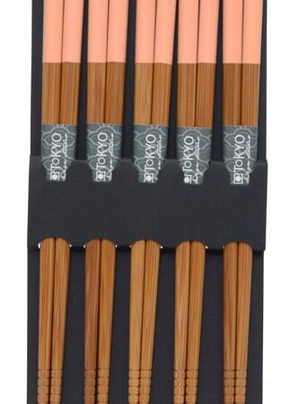 Eetstokjes met Roze Bovenkant - Set van 5 paar | Tokyo Design Studio