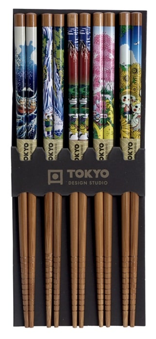 Eetstokjes met landschapsontwerp - Tokyo Design Studio - 5 paar | Tokyo Design Studio