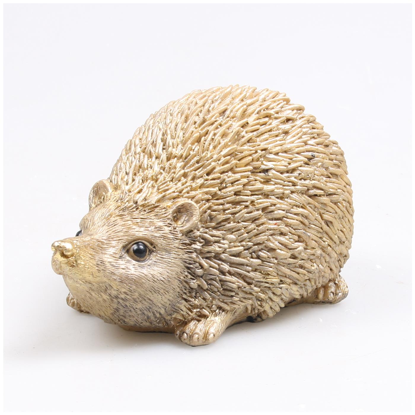 Egel groot goud 15x12x11cm | Farmwood Animals
