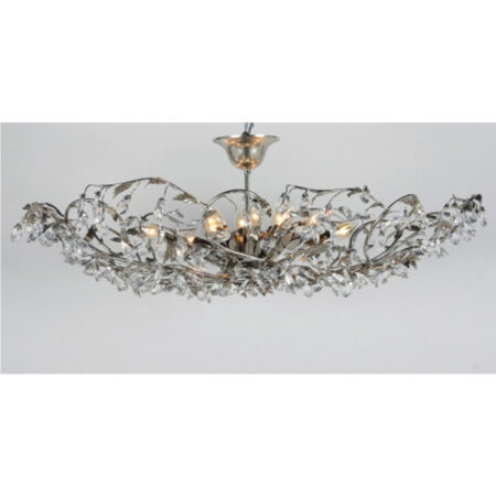 Elegance Plafonniere Bladzilver 12 lichts |
