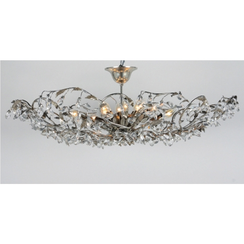 Elegance Plafonniere Bladzilver 12 lichts |
