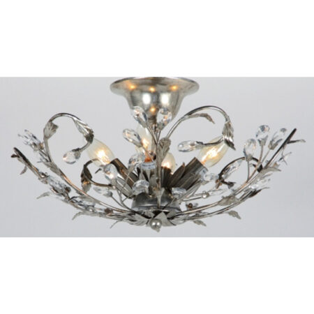 Elegance Plafonniere Bladzilver 4 lichts |