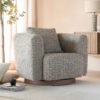 Eleonora Draaifauteuil Jordan Grove Bouclé - Taupe | Eleonora